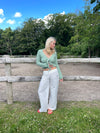 Katarina trousers in linen blend - Off white