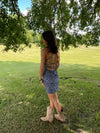 Livaly dress with pattern - Blue