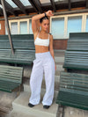 Juno sweatpants with folded waistband - Grey
