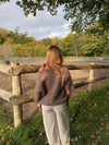 Rancy knitted mohair tee - Brown