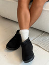 Malabo teddy boots short - Black