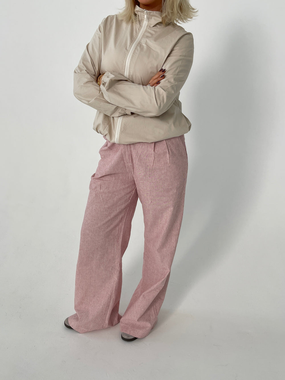 Sadie striped pants - Red/White