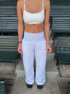 Juno sweatpants with folded waistband - Grey