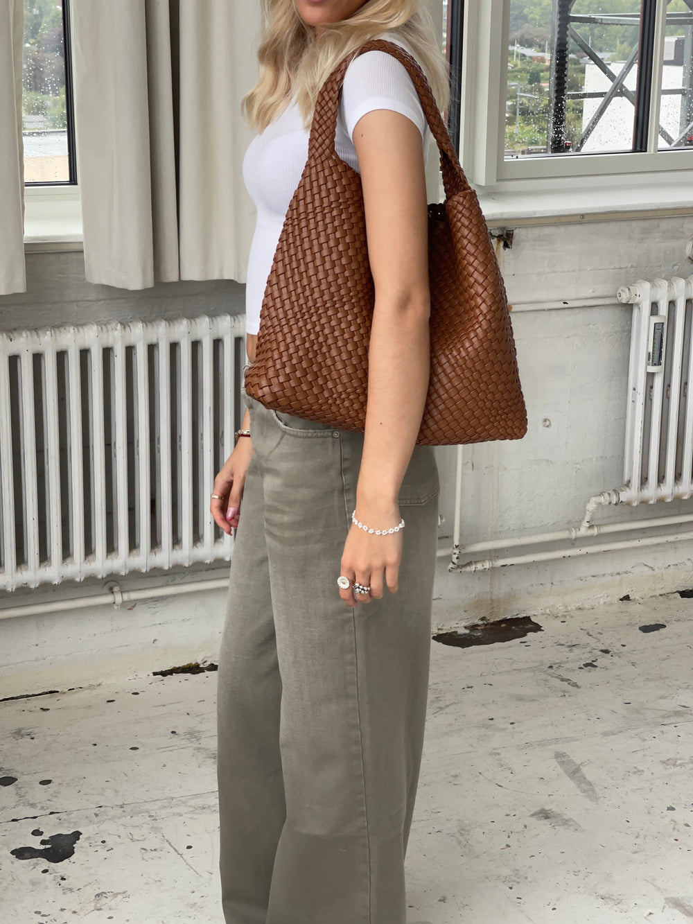 New York woven bag - Brown