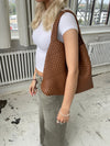 New York woven bag - Brown