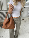 New York woven bag - Brown