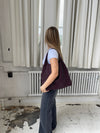 New York woven bag - Burgundy/purple