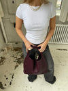 New York woven bag - Burgundy/purple