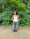Bente lace top - White