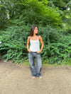 Bente lace top - White