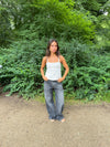 Bente lace top - White