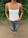Bente lace top - White
