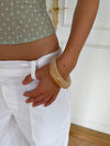 Lykke chunky bracelet - Warm beige