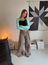Tabea pants with belt - Taupe