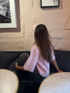 Serena knitted short sleeve cardigan - Pink