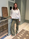 Karla corduroy pants - Khaki green