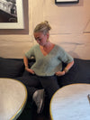 Annaly mohair cardigan - Sage green
