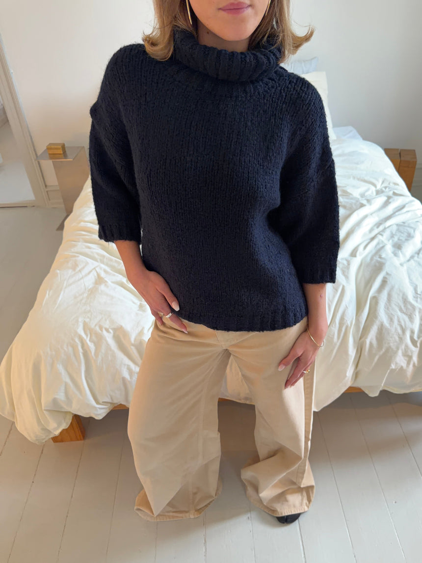Dubleo knit with short sleeves - Navy