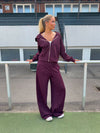 Kat sweatpants - Dark purple