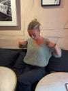 Annaly mohair cardigan - Sage green