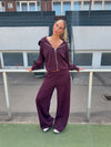 Kat sweatpants - Dark purple