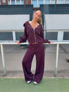 Kat sweatpants - Dark purple