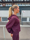 Katinka zip up hoodie - Dark purple