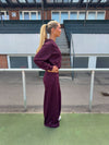 Kat sweatpants - Dark purple