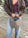 Florence bag in suede - Grey