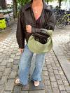 Florence suede bag - Sage green