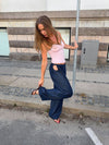 Pam pants with ties - Dark blue