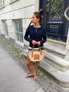 Braided beach bag - Beige
