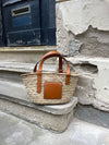 Braided beach bag - Beige