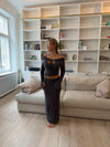 Brooke knitted maxi skirt - Grey/brown