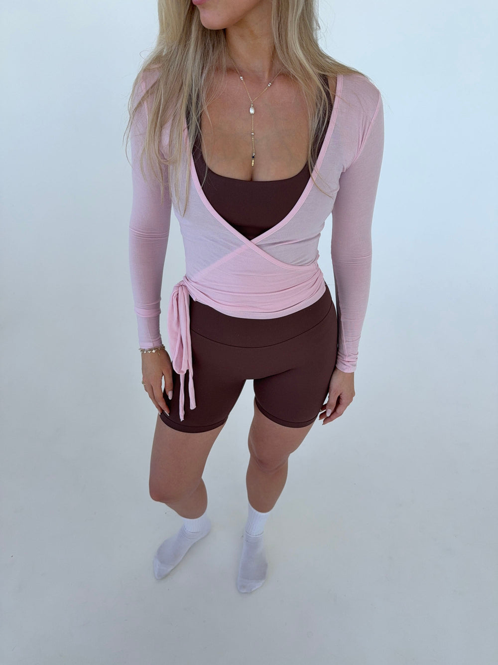Motion wrap blouse - Candyfloss