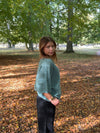 Isabell three-quarter sleeve knit - Blue-green