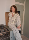 Kyla pyjamas shirt with moons - Beige