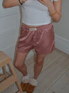 "Day dreamin´" satin pajamas shorts - Rose pink