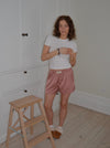 "Day dreamin´" satin pajamas shorts - Rose pink