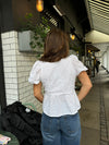 Albine blouse with embroidery - White