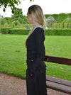 Hekla blouse with tie - Black