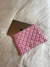 Honey computer sleeve - Pink with pink roses