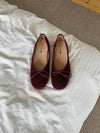Cossetta ballerina with detail - Burgundy
