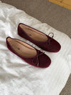 Cossetta ballerina with detail - Burgundy