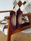 Cossetta ballerina with detail - Burgundy
