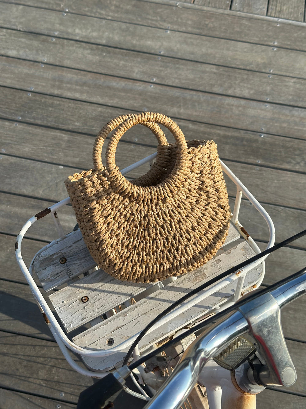 Taormina braided bag – Beige
