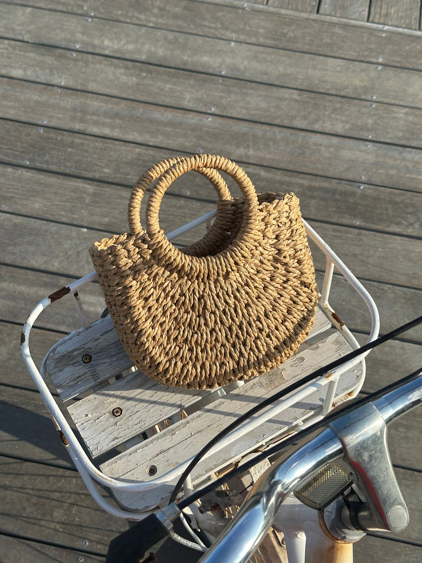 Taormina braided bag – Beige