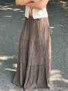 Kiera long skirt - Brown