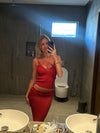 Malie glitter skirt - Red