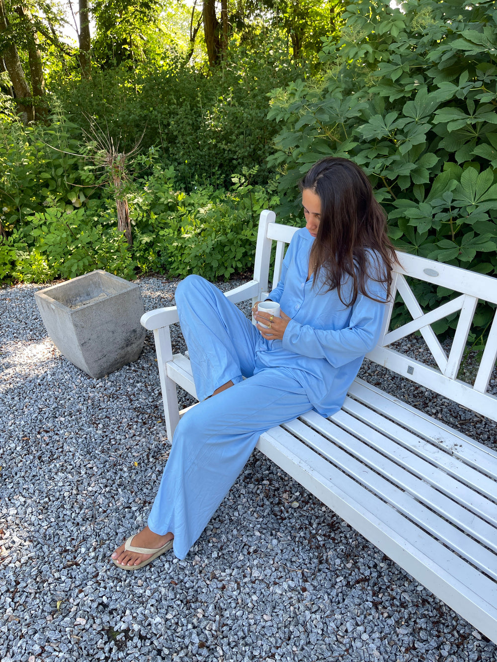 Laura pyjamas pants - Light blue